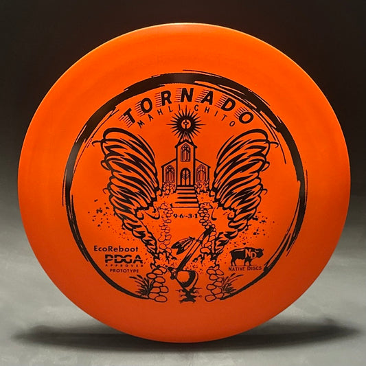 EcoReboot Tornado (Mahli Chito) - Prototype - Orange with Black Stamp