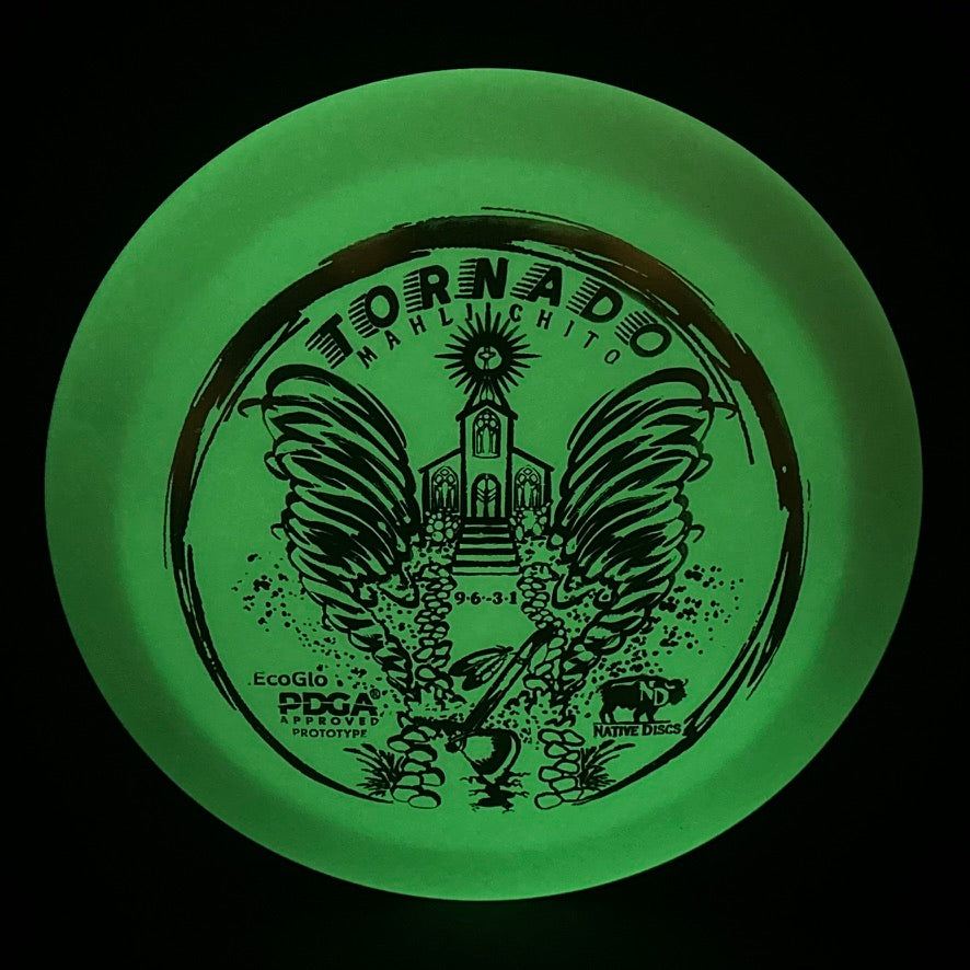 EcoGlo Tornado (Mahli Chito) - Prototype - White with Gold Stamp