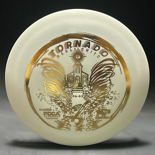 EcoGlo Tornado (Mahli Chito) - Prototype - White with Gold Stamp