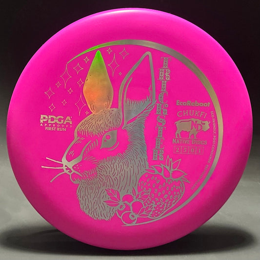 EcoReboot Trickster (Chukfi) - 1st Run - Bright Pink with Silver Stamp