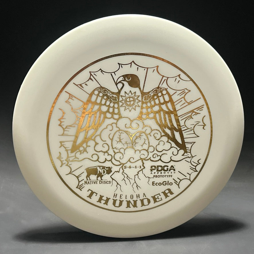 EcoGlo Thunder (Heloha) - Prototype - White with Gold Stamp