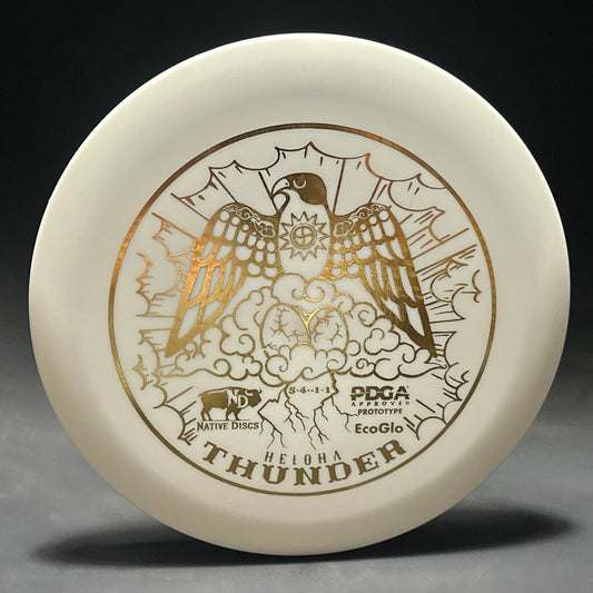 EcoGlo Thunder (Heloha) - Prototype - White with Gold Stamp