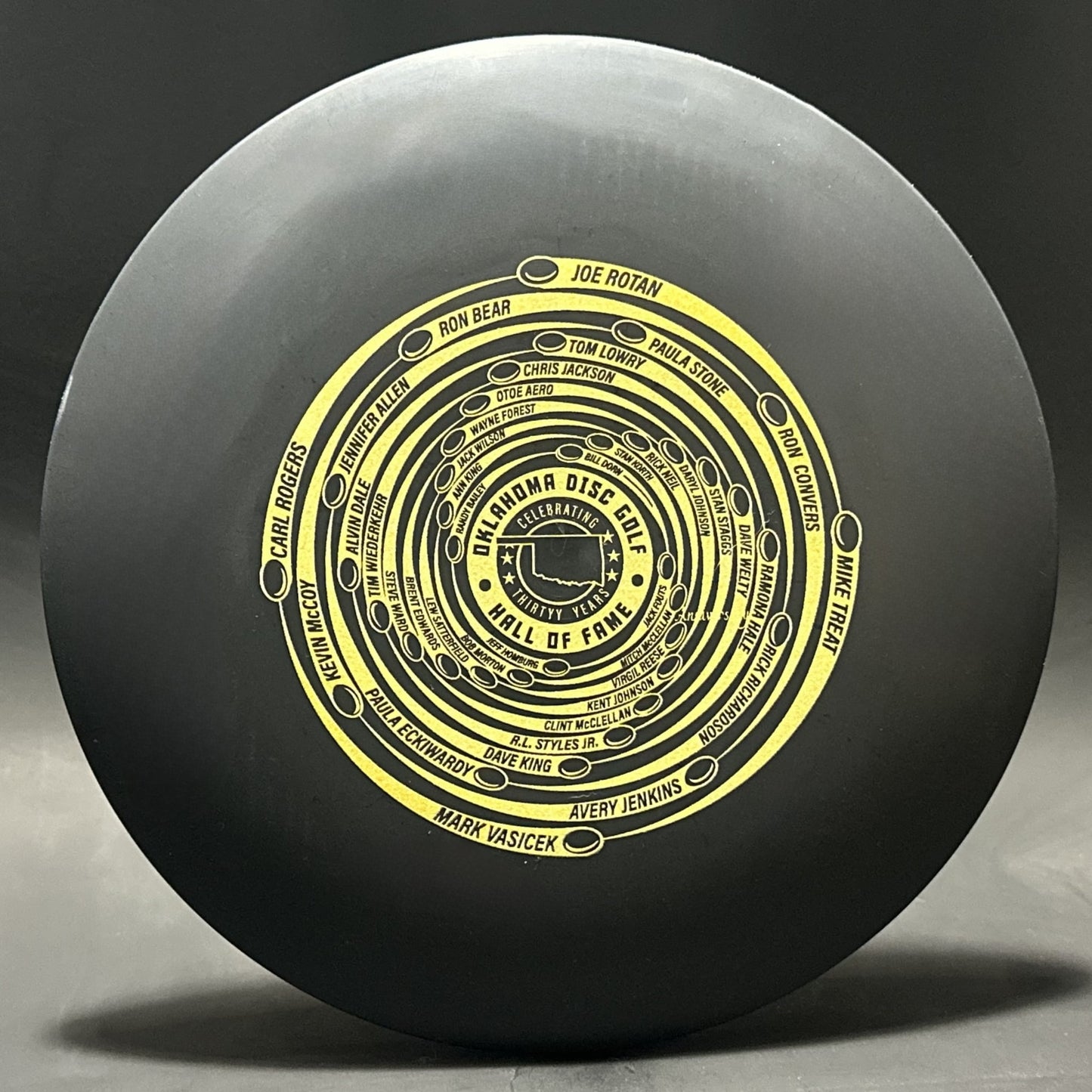 Oklahoma Disc Golf Hall of Fame 30 Year Celebratory Disc